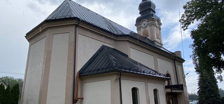 MYSLAVA – Rekonštrukcia veže a strechy kostola sv. Bartolomeja